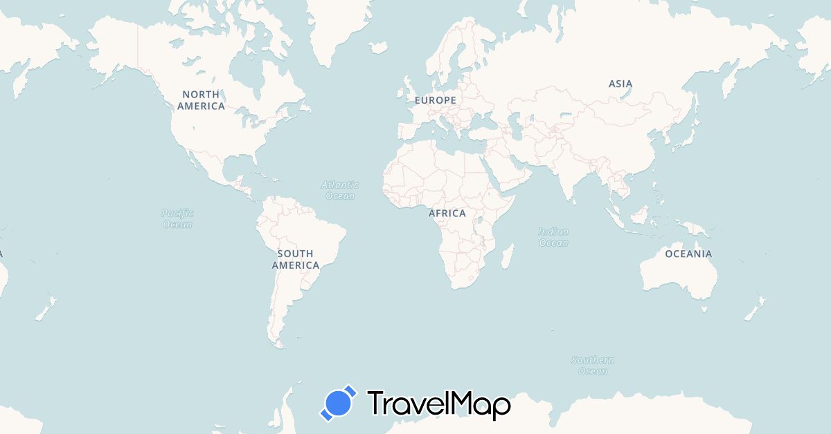 TravelMap itinerary: driving, bus, cycling, train, hiking, boat in Albania, Austria, Bosnia and Herzegovina, Germany, France, Greece, Croatia, Italy, Montenegro, Slovenia (Europe)